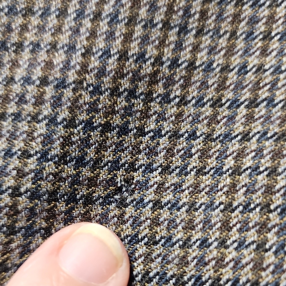 RALPH LAUREN | Gray Houndstooth 100% Wool Two Button Notched Lapel Blazer | 52L - Picture 15 of 16